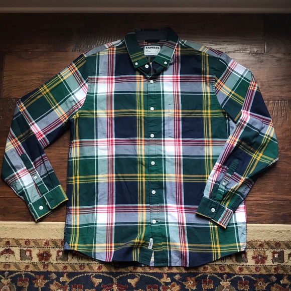 mens white patterned dress shirt